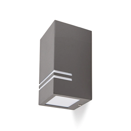 Lampa Ogrodowa Kinkiet Elewacyjny Zewnętrzny GU10 IP44 Szara Quazar Kobi