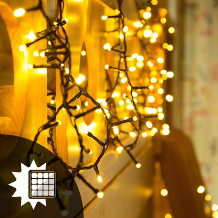 Girlanda Solarna Ogrodowa OZDOBNA Łańcuch Świetlny 21,9m 200x LED 3000K ciepła