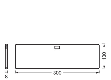 Lampka Podszafkowa LED Listwa Meblowa z Czujnikiem Ruchu Bezramkowa 5W 220lm CCT Ściemnialna Czarny 30x10cm Undercabinet Ledvance