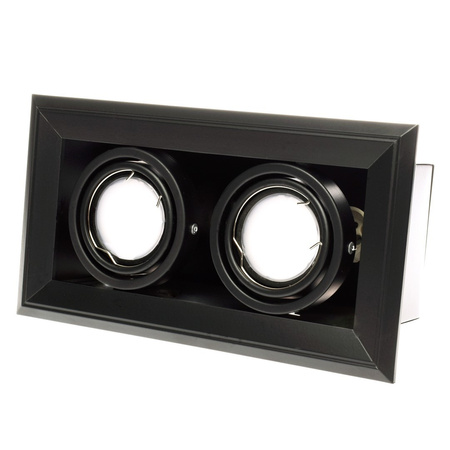 Oprawa Podtynkowa Halogenowa BLOCCO Czarna 2xGU10 LED Milagro