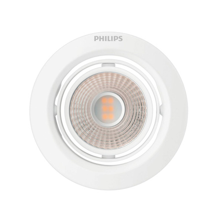 Oprawa Podtynkowa Wpuszczana LED 5W 330lm 2700K SceneSwitch Biała Pomeron Philips
