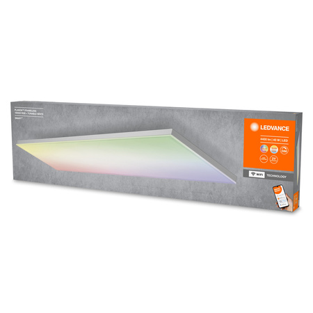 Plafon LED Panel Natynkowy Bezramkowy 40W 3300lm CCT RGB Ściemnialna 120x30cm Biały SMART+ WiFi Frameless Ledvance