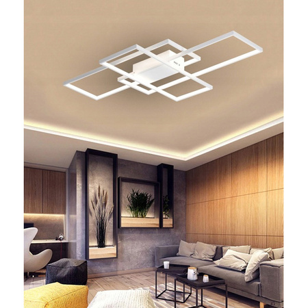 Lampa Sufitowa Żyrandol LED 126W CCT GALAXIS HYDRA Biały + Pilot Sterujący