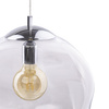 Lampa Sufitowa Wisząca SOL TRANSPARENT Zwis Srebrna Szklana Nowoczesna E27 4262 TK Lighting