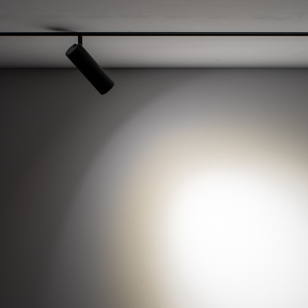 Reflektor Szynowy Lampa do Szynoprzewodów 1-fazowy LED 9W 850lm 4000K Neutralna Czarny Nowoczesna LVM SLOT 10656 Nowodvorski