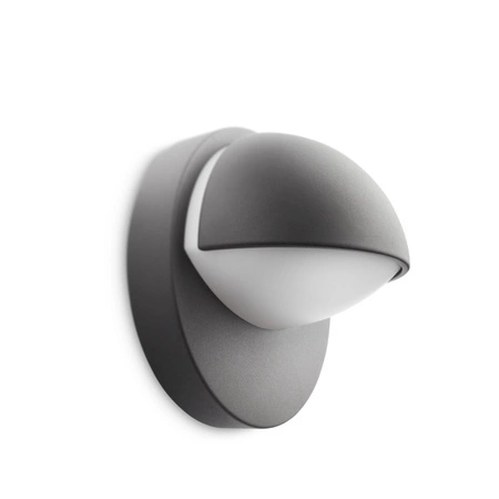 Kinkiet Ogrodowy Lampa Elewacyjna Zewnętrzna E27 IP44 Antracyt June Philips