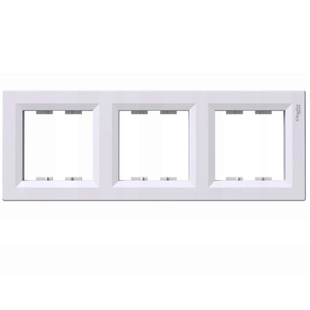 Ramka Potrójna do Włączników Światła Gniazdek Biała