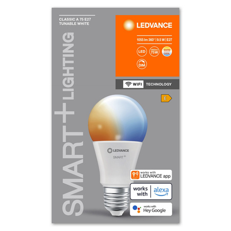 Żarówka LED E27 A75 9.5W 1055lm 2700K Ciepła SMART+ WiFi Ściemnialna Classic LEDVANCE