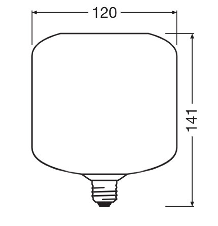 Żarówka LED E27 Kwadratowa 3.5W 300lm 2700K Ciepła Dekoracyjna Pomarańczowa Osram
