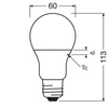 Żarówka LED A60 E27 8W = 60W 806lm 6500K Zimna 150° VALUE CLASSIC Osram