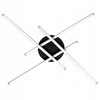 Lampa sufitowa geometryczna PLAFON LED żyrandol MODENA GRANDO 34W 4000K czarny