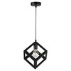 Lampa Sufitowa Oprawa Wisząca Zwis E27 Czarna Cube Masterled