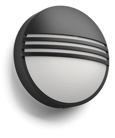 Kinkiet Ogrodowy Lampa Elewacyjna Zewnętrzna LED 6W 600lm 2700K IP44 Czarna Yarrow Philips