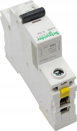 Wyłącznik Nadprądowy B16A Bezpiecznik 1P Schneider