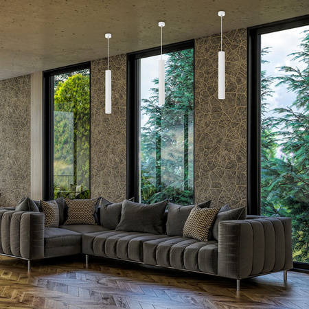 Lampa Wisząca Sufitowa HUDSON Biała 1xGU10 Milagro