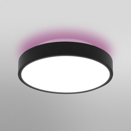 Plafon LED Lampa Sufitowa ORBIS BACKLIGHT 28W 2400lm RGB CCT 35cm SMART+ WIFI LEDVANCE czarna