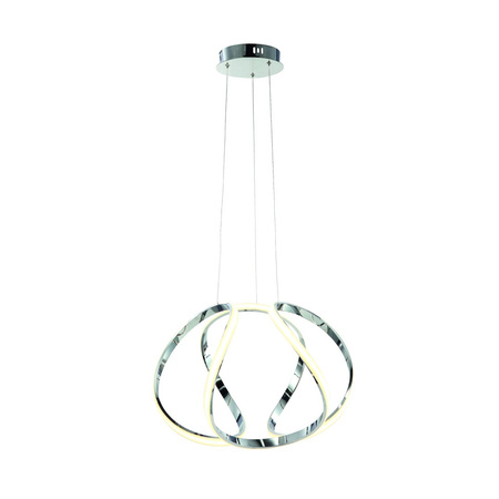 Lampa wisząca GLOBE 50W LED Nowoczesna Oryginalny Styl Chrom ML3808 Metal + Tworzywo Sztuczne