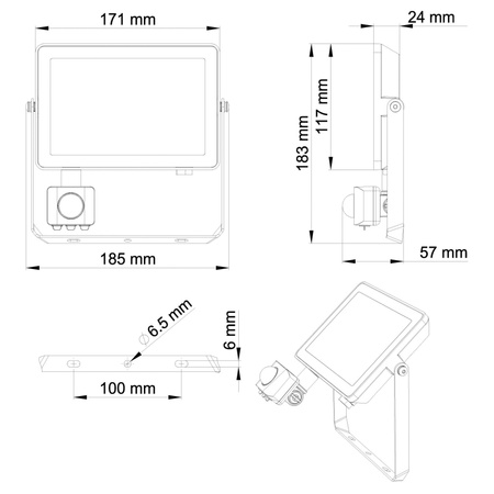 Naświetlacz LED 30W 2700lm 3000K IP65 z Czujnikiem Ruchu i Zmierzchu ProjectLine Floodlight PHILIPS