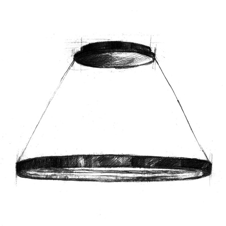 Lampa wisząca CASSIOPEIA 14W LED Okrągła Rama Czarny Chrom MZ5044 Milagro by Maciej Zień