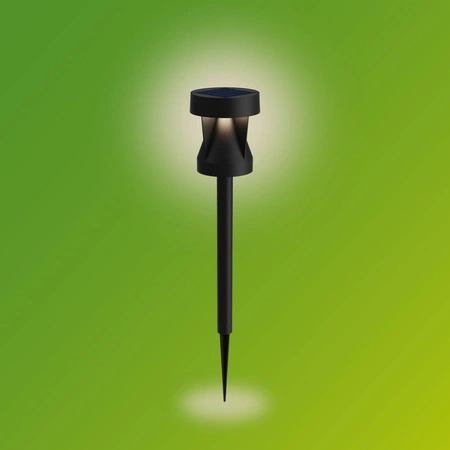 Lampa Ogrodowa Solarna Zewnętrzna SŁUPEK Wbijana 54.8cm LED 1.8W 200lm 2700K z Czujnikiem Zmierzchu Avery Philips