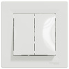 Łącznik Włącznik Świecznikowy Dwubiegunowy Podtynkowy Asfora IP20 Biały