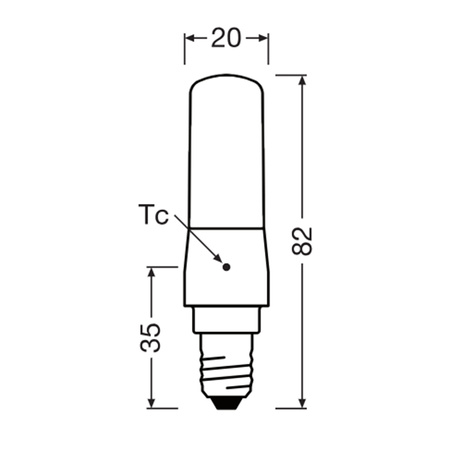 Żarówka LED T20 Tubularna E14 6.5W = 60W 806lm 2700K Ciepła 320° Ściemnialna SPECIAL Osram