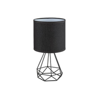 Lampa Stołowa Biurkowa Nocna E14 Czarny Industrialny Kinga 3016 Rabalux