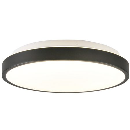 PLAFON LED lampa oprawa sufitowa czarny 30cm 15W 4000K KERN GOLDLUX (Polux)
