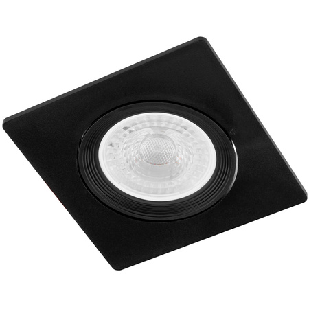 Oprawa Halogenowa Podtynkowa Ruchoma Kwadratowa Czarna GU10 MR16 VENTUS Lumiled