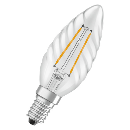 Żarówka LED B35 E14 Świeczka 1.8W = 25W 250lm 2700K Ciepła 300° Filament STAR CLASSIC Osram