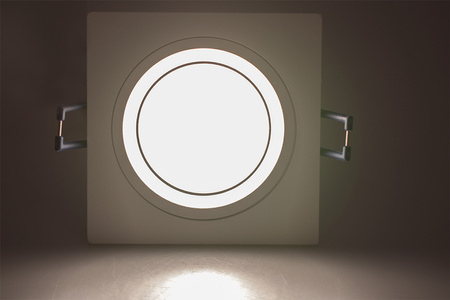 Oprawa HALOGENOWA CLARO Podtynkowa Stała KWADRAT Biała GU10