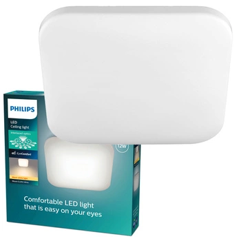 Lampa Sufitowa Plafon LED 12W 1200lm 2700K Biała Mauve Philips