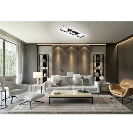 Lampa Sufitowa Żyrandol LED 33W NEBULA CANIS Czarny