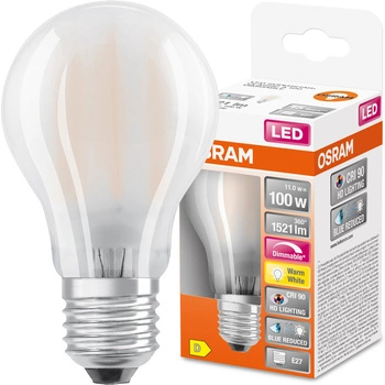 Żarówka LED E27 A60 11W = 100W 1521lm 2700K Ciepła 300° CRI90 Filament Ściemnialna OSRAM SUPER STAR+