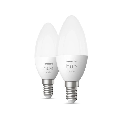 2x Żarówka LED E14 Świeczka B39 5.5W = 40W 470lm 2700K Biała Ciepła SMART Inteligentna Bluetooth ZigBee White Philips HUE