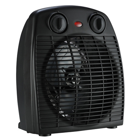 Termowentylator Regulowany Termostat 2000W Czarny Stojący Sanico Goldlux