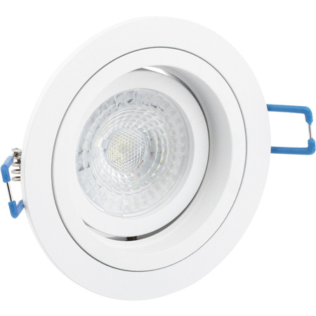 Oprawa HALOGENOWA Podtynkowa Ruchoma GU10 MR16 Okrągła Biała CASSIO LUMILED