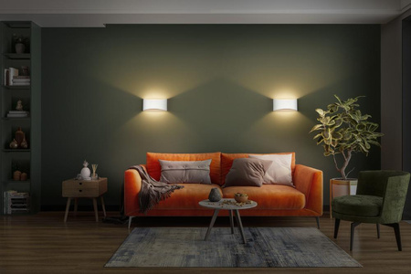 Lampa Ścienna Dekoracyjna Kinkiet Oprawa Natynkowa E27 Biały Decor Ledvance