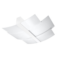 Lampa Sufitowa Oprawa Natynkowa 3x E27 Plafon Prostokątna Biała Nowoczesna Celia Sollux