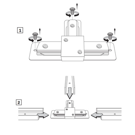 Łącznik Typu T do Szynoprzewodu Szyny 1-Fazowej Biały Sanico Goldlux