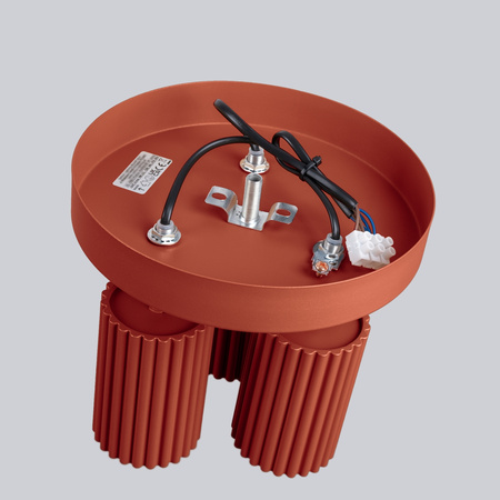 Lampa Sufitowa Plafon Tuba Spot 3x GU10 Ochra Czerwona Karbon Deep Space SL.1639 Sollux