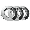 Zestaw 3x Oprawa halogenowa ruchoma GOLDLUX (Polux) okrągła chrom + żarówka LED GU10 3,5W
