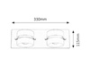 Kinkiet Ścienny Lampa LED Łazienkowa 10W 730lm 4000K Chrom IP44 Nowoczesny Tony 5490 Rabalux
