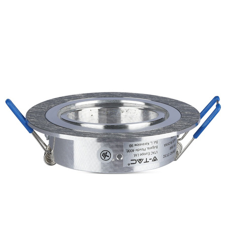 Oprawa Sufitowa Podtynkowa Oczko GU10 Okrągła Aluminium VT-782 V-TAC