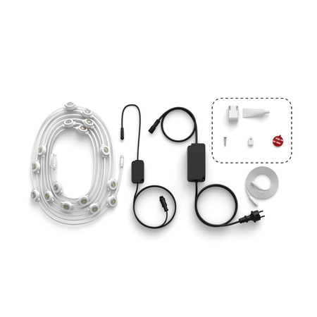 Girlanda Ogrodowa Zewnętrzna 18m IP65 32LED RGB SMART Inteligentna Bluetooth ZigBee White and Color Ambiance Festavia Philips HUE