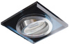 Oprawa sufitowa kwadratowa halogenowa Ruchoma szklana MORTA MR16 GU10 czarna Kanlux