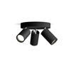 Lampa Sufitowa Reflektor 3x GU10 IP44 Czarna Kosipo Philips