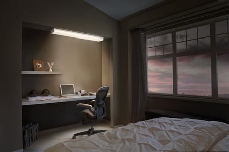 Lampa Sufitowa LED Ścienna Oprawa Oświetleniowa Zdalnie Sterowana 40W 1.2m Ściemnialna LEDVANCE