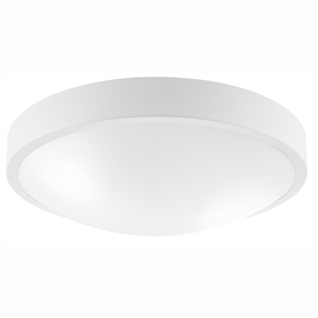 Plafon LED Lampa Sufitowa JONAS 2xE27 Okrągła Szklana Klosz Biała LD.PD-8.8 Lamkur