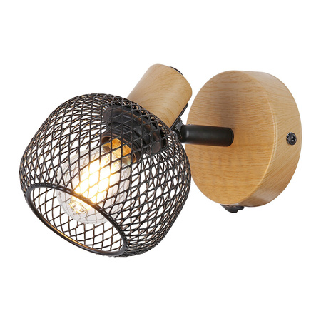 Kinkiet Ścienny Lampa Punktowa Reflektor Spot E14 Brązowy Industrialny Grendel Rabalux